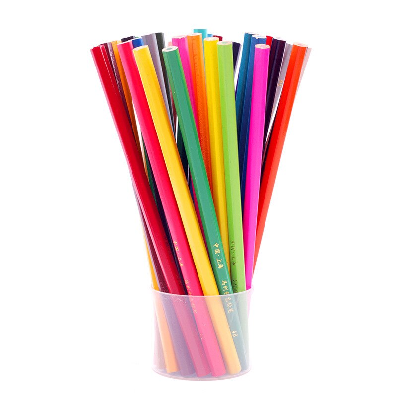 12/18/24/36 Color Painting Pencil Log Material Training Children's Painting Set Beginner Sketch School Art Supplies