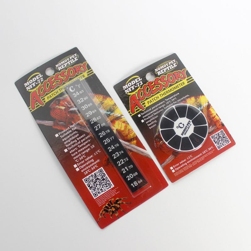 Fish Tank Strip Stick-on Discolor Thermometer Aquarium Temperature Sticker Adhesive Sticky Dual Scale Discoloration Thermometers