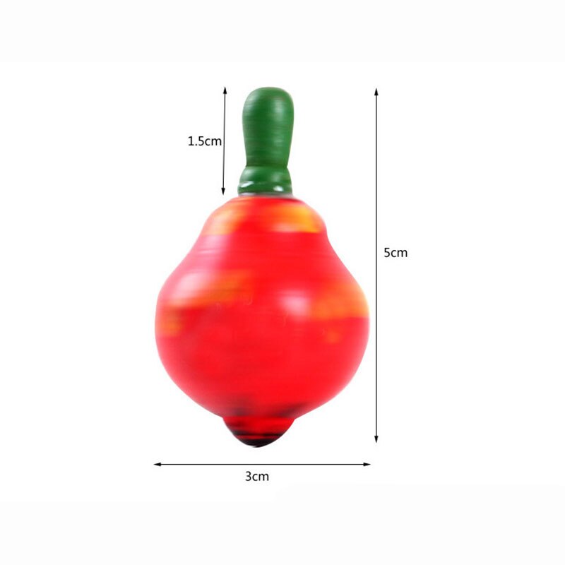 5cm trä färgglada frukt gyro liten hand roterande snurra klassiska leksaker för barn vuxen lättnad stress skrivbordslek leksak