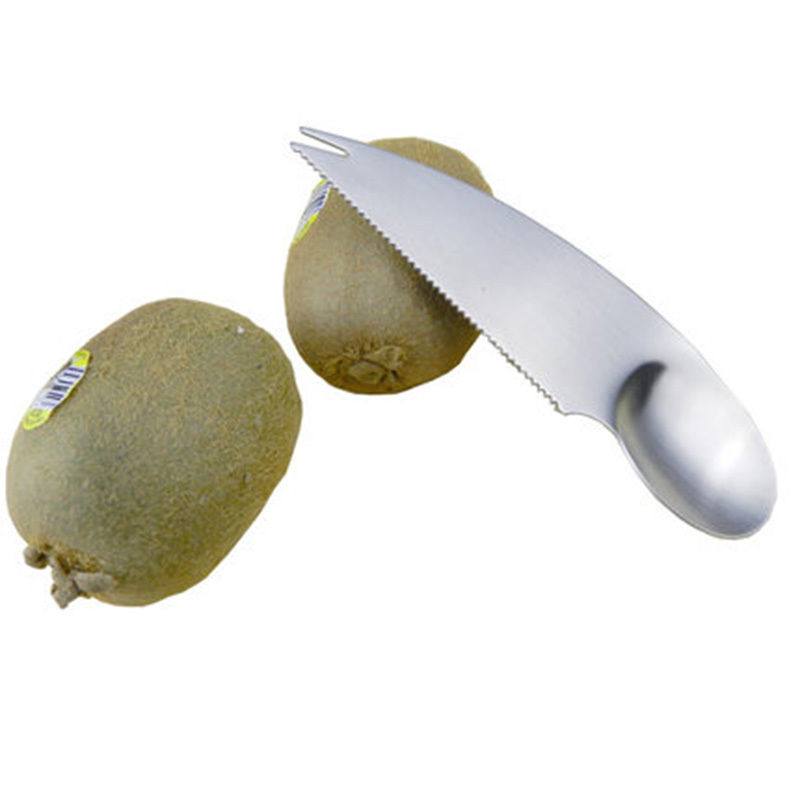 Linsbaywu Rvs Kiwi Geschild Artefact Fruit Mes Fruit Pulp Opgegraven Lepel