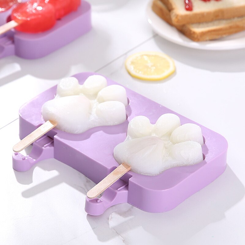 Ijs Mallen Herbruikbare Siliconen Ijslolly Diy Bevroren Ijs Voor Kids Volwassenen Dessert Mold Frozen Popsicle Tray Mallen