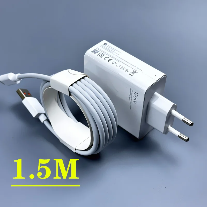 Xiaomi Charger 120W 67W EU Fast Turbo charge USB 6A Type C Cable For xiaomi 12 11 10 9 Redmi Note 12 11 10 pro POCO X4 X5 X3: US