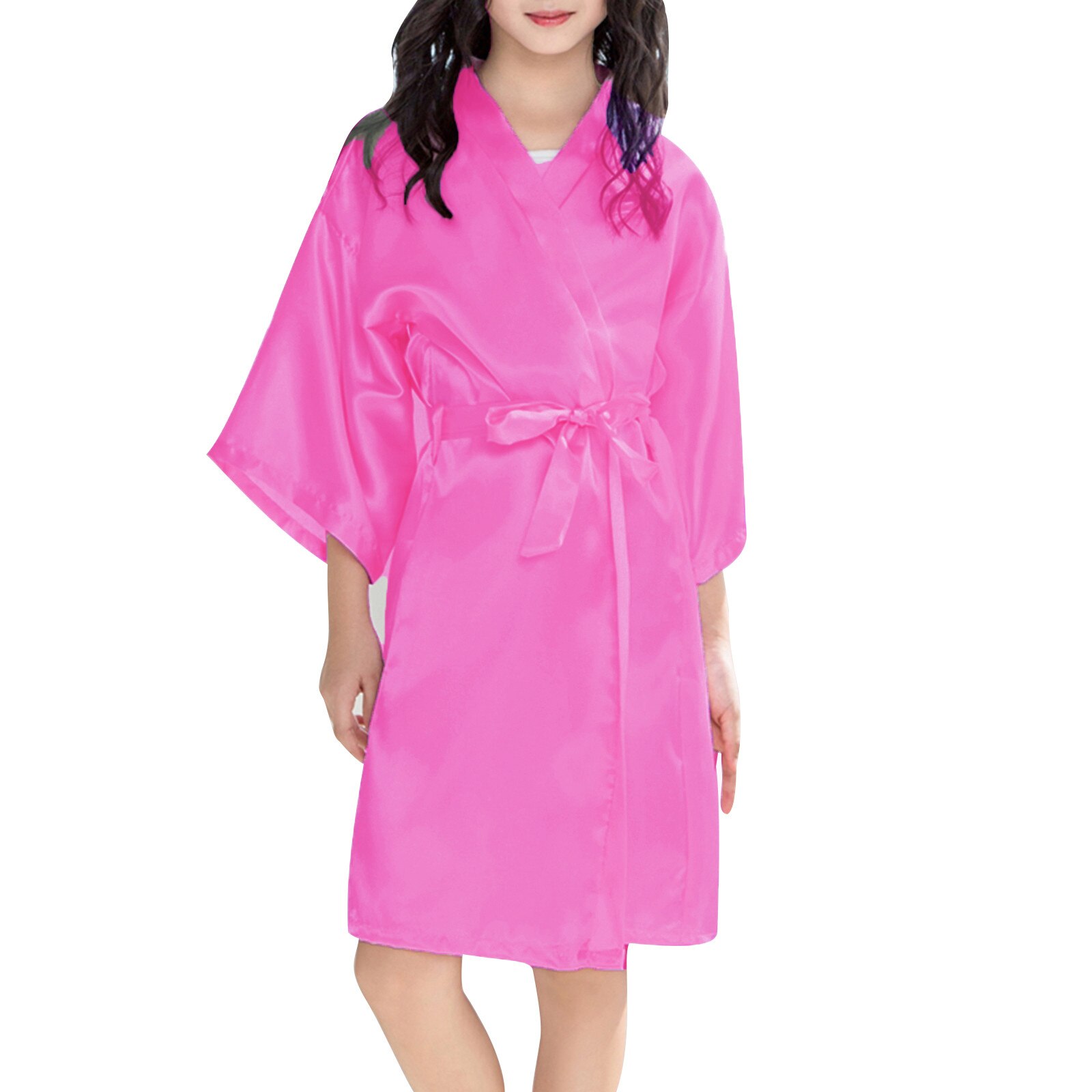 Ropa de maternidad para mujeres embarazadas, Kimono liso de verano, bata de baño, ropa de dormir, abrigo