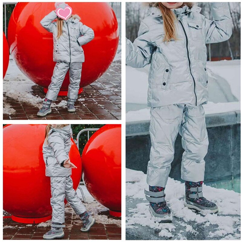 1-5Years Winter Jumpsuit Voor Kinderen Baby Jongen Meisje Kleding Set Kinderen Parka Jas Baby Snowsuit Jas Voor Meisjes Kinderen Kleding