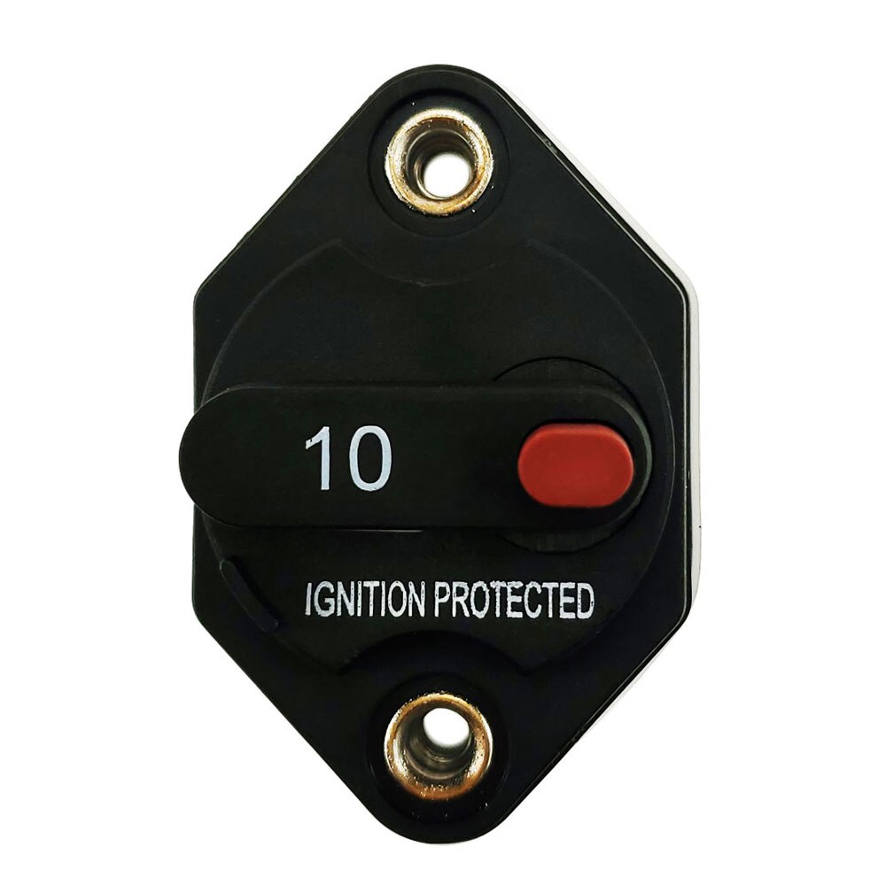 Iztoss 12v-32v dc 10a/15a/20a/30a/40a/50a katkaisijan sulake -invertteri, jossa manuaalinen nollauspainike