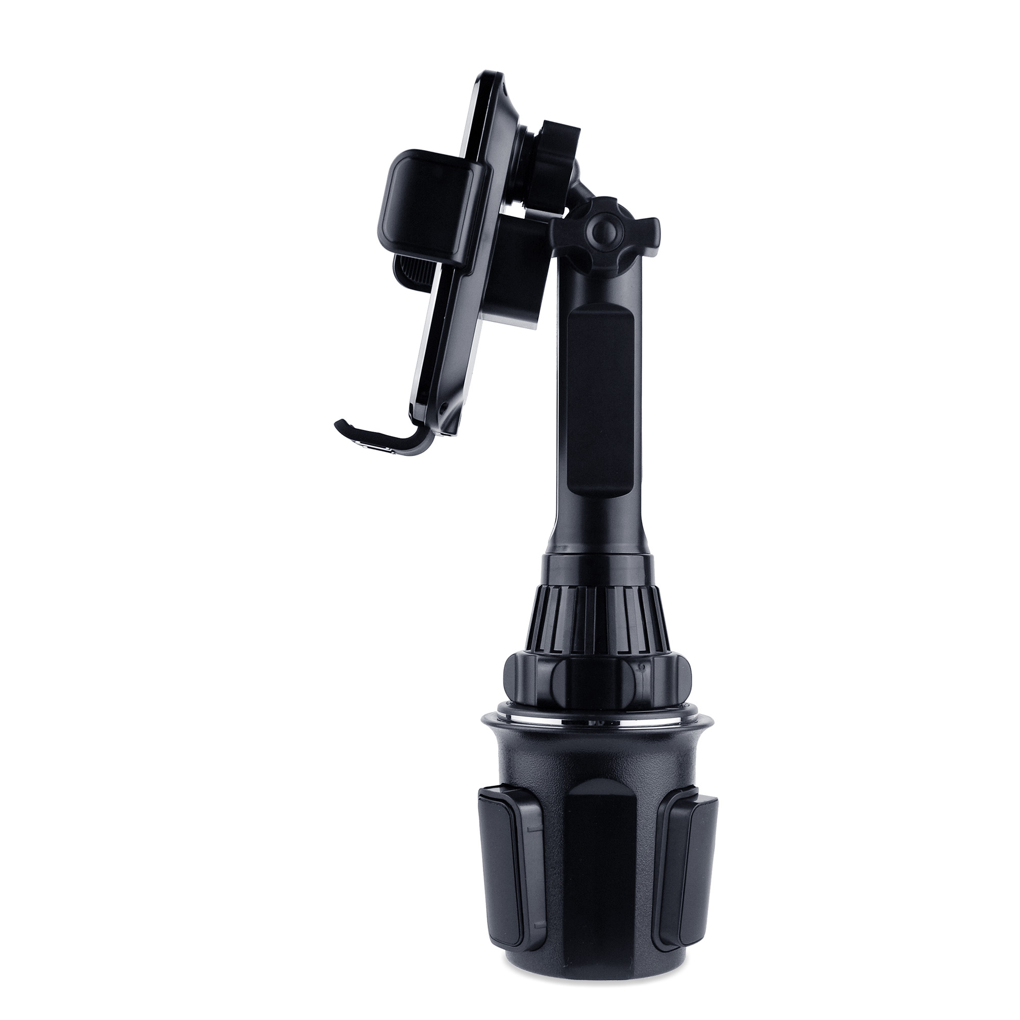 Cup Holder Phone Mount Auto Clamping Wireless Car Charger Qi Fast Charging Cup Holder Adjustable Cupholder Phone Holder Charger