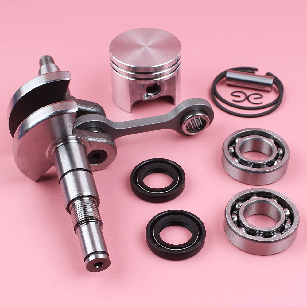 Crankshaft 37mm Piston 8mm Pin Ring Circlip Crank Bearing Oil Seal Kit For Stihl MS170 017 MS 170 Chainsaw Part