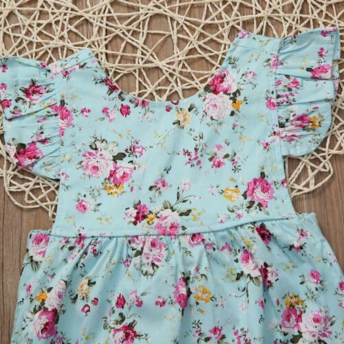 Menina Romper Do Bebê recém-nascido Bodysuit Floral Sunsuit Verão Roupas Outfits