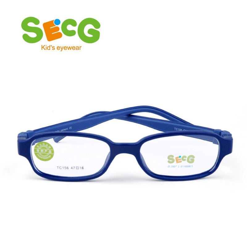 SECG-gafas cuadradas desmontables para niños, Marco para gafas de niños, flexibles, de silicona sólida, para estudiantes, lentes ópticas: C22