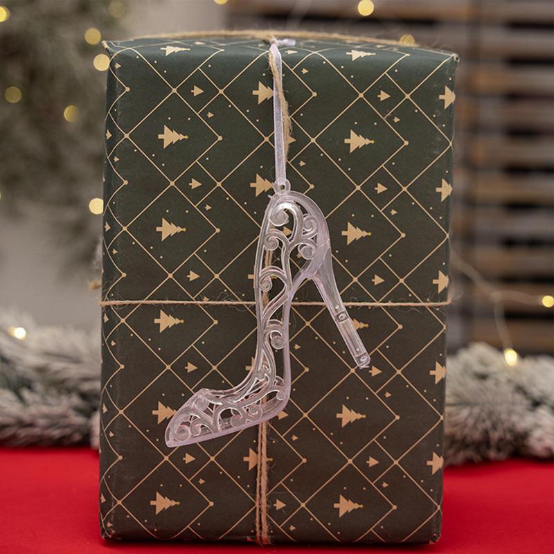 Kerst Acryl Ornamenten Hangbare Kerst Ornament Kerstversiering Decoraties Set Van 6 Hanteerbare Rendieren Hoge Hakken