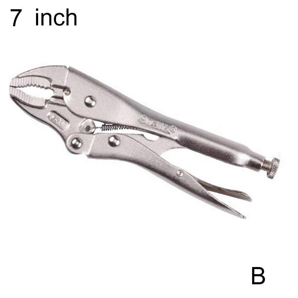 5 '' pro lige kæbe lås låsning muldvarp skruestik skruestik tænger rundt med tænger værktøj svejse klinge mund  i8 x 8: B