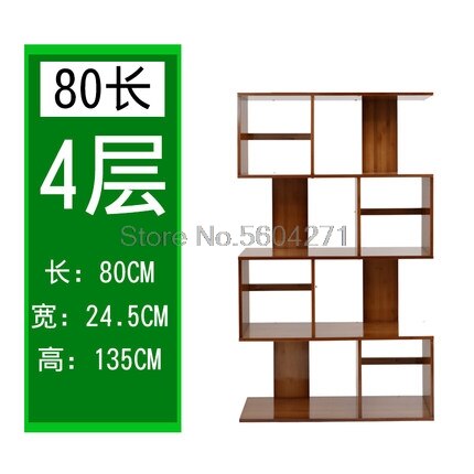 Student bookshelf modern minimalist shelf living room bamboo floor bookcase free combination small bookshelf