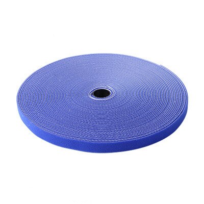5 jaardia nylon tarrakiinnitys teippi taikakoukut silmukat nippusiteet klipsi lanka linja viimeistely tarrakiinnitys hihna tarranauha: Sininen 1 cm x 5 metriä