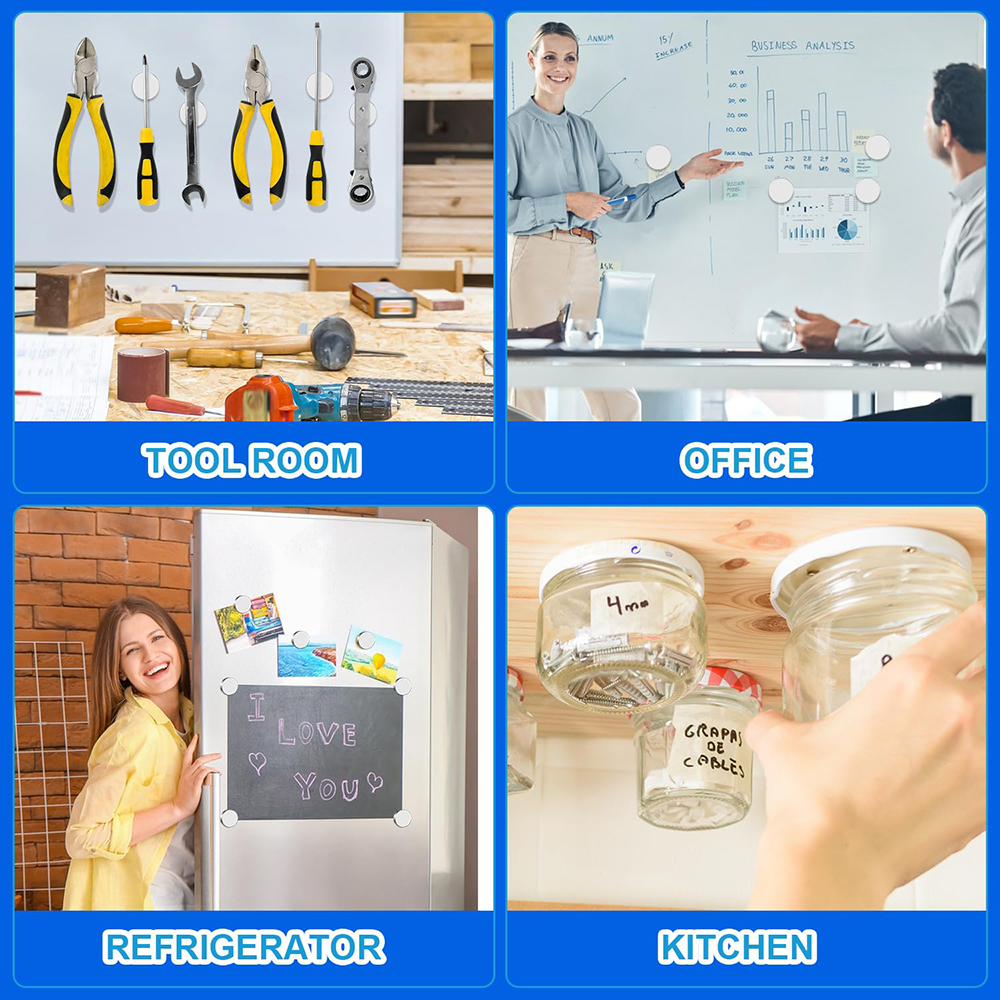 25x5mm Super Strong Round Magnet Powerful Refrigerator Magnets for Fridge, DIY, Building, Scientific, Craft, and Office Magnets