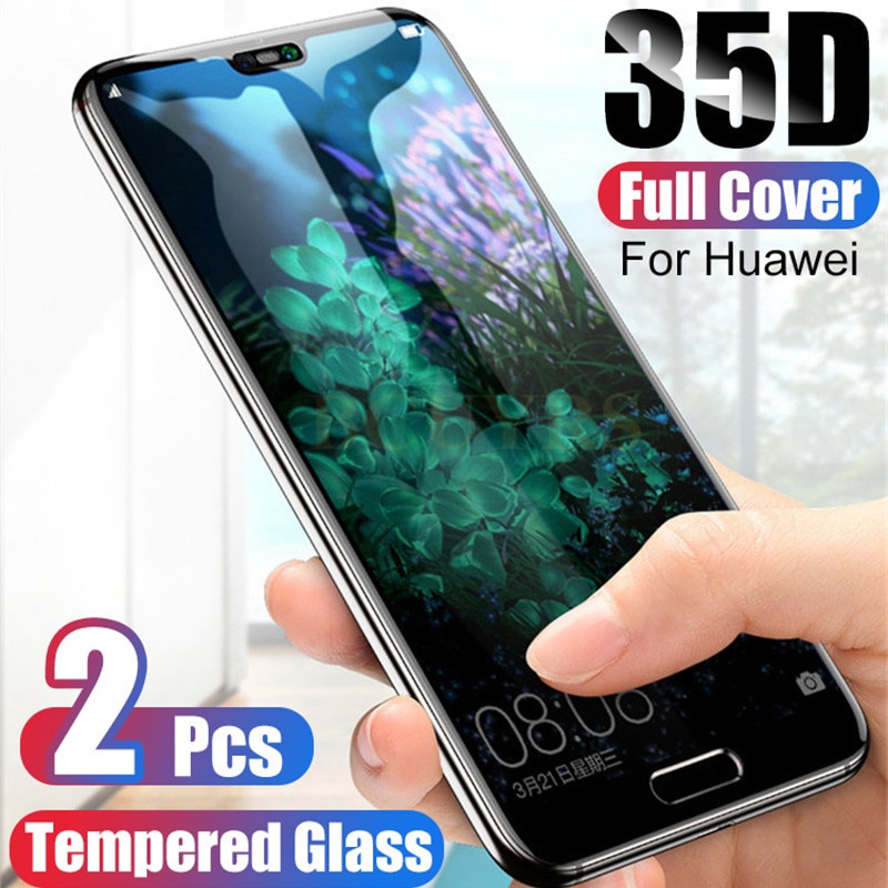 2 st skyddande härdat glas för huawei  p20 p30 p10 lite pro skärmskydd för huawei mate 20 30 lite glas för p smart