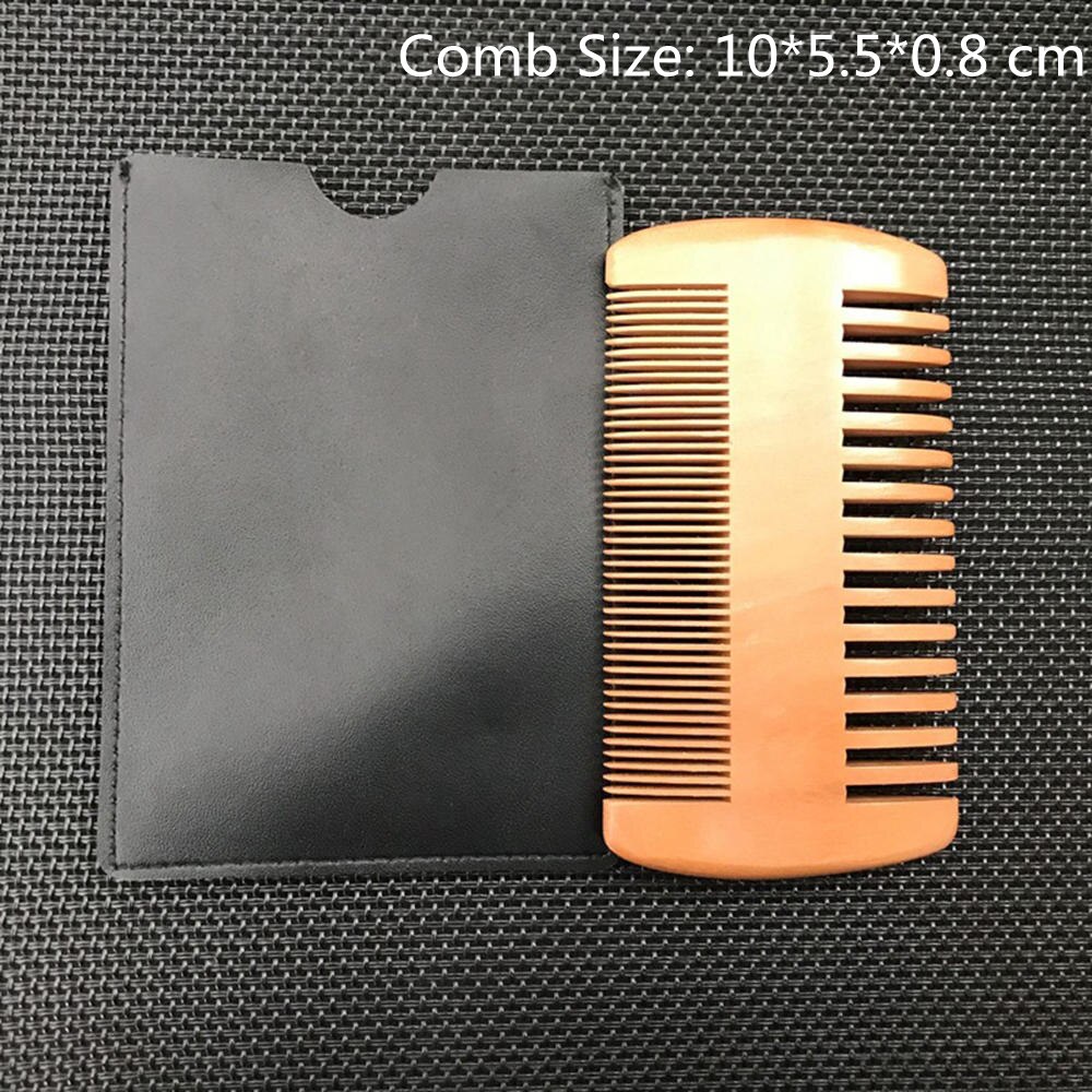 Peine de madera de sándalo Natural Boutique, pelo de cepillo de dientes finos, masajeador de cabeza antiestático, herramientas para el cuidado del cabello, 1 unidad: Wood-4