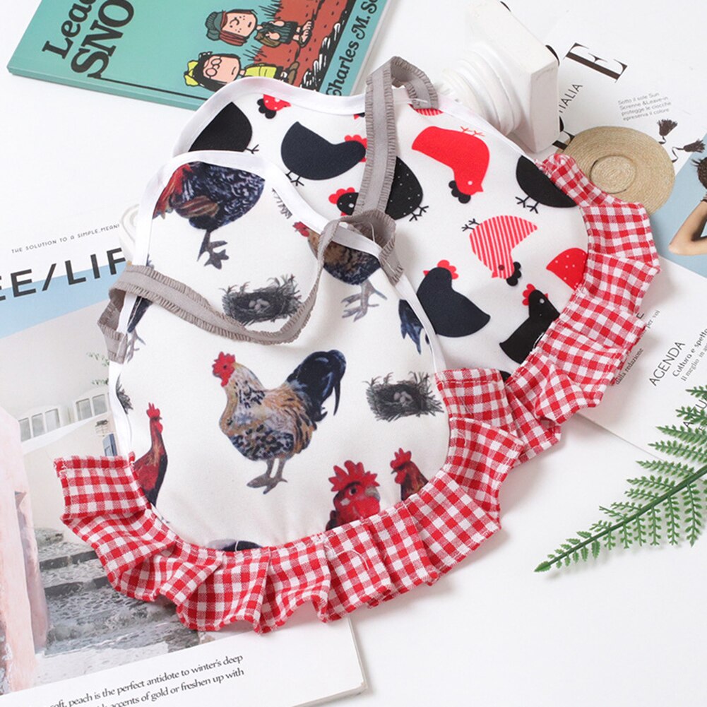 Huisdier Veer Protector Cock Patroon Terug Wing Protector Kip Kip Schort Kip Schort Elastische Kip Zadel Terug Veer Protector