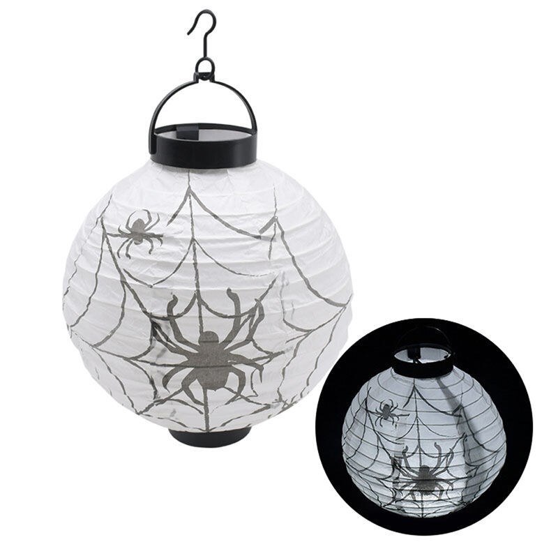 1PC Halloween Pumpkin Round Chinese Paper Lantern Party Decor Craft DIY Hanging Lantern Ball Party Scary Supplies U3: A5
