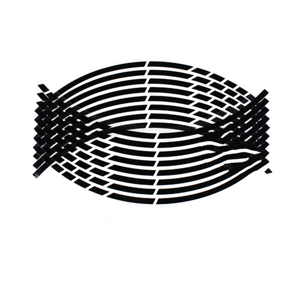 Paski kół naklejki na koła motocyklowe akcesoria naklejki zestawy fluorescencyjne naklejki motocyklowe taśma obręczowa: czarny