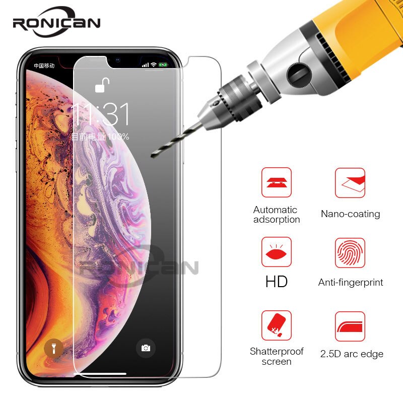 Tempered Glass for iPhone 6 6S Screen Protector for iPhone 7 Plus Glass Film for iPhone 8 plus X SE 5 5S Tough Protection 4 4S
