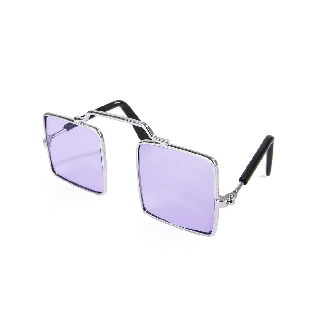 Gafas de Gato para perros y gatitos, lentes de sol para perros pequeños, accesorios para fotos: Purple