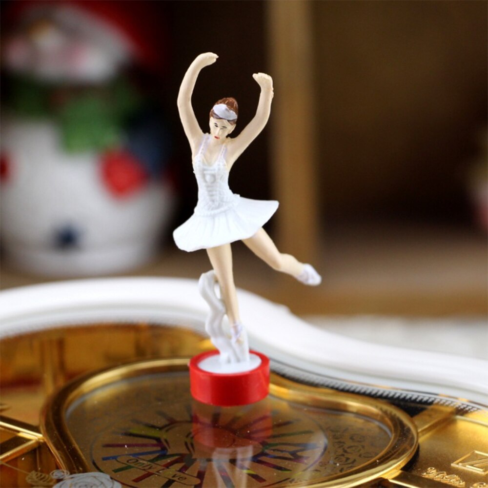 Jewelry Storage Box clockwork Music Box Valentine's Day Year's with Dancer