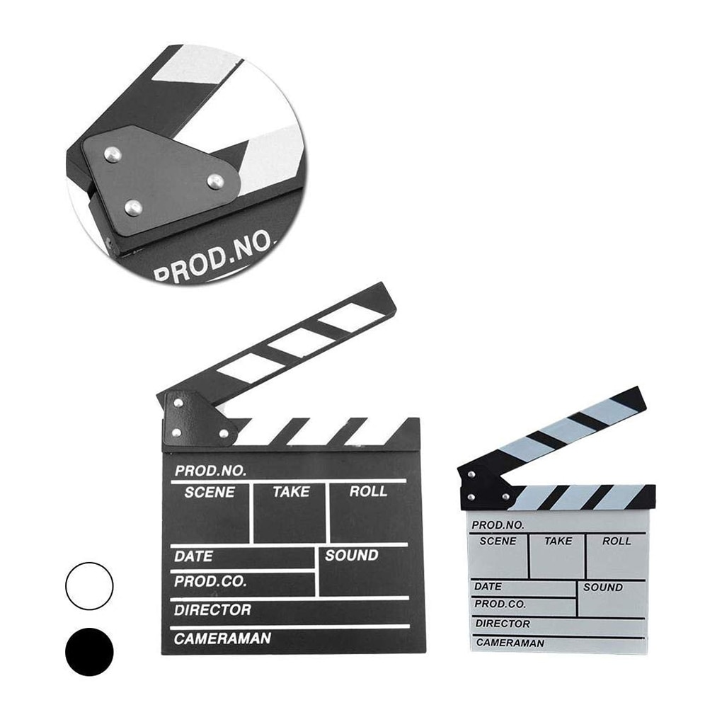Réalisateur Film Clap Action scène claqueur conseil en bois Film Clap ardoise théâtre fête décoration Film claqueur conseil