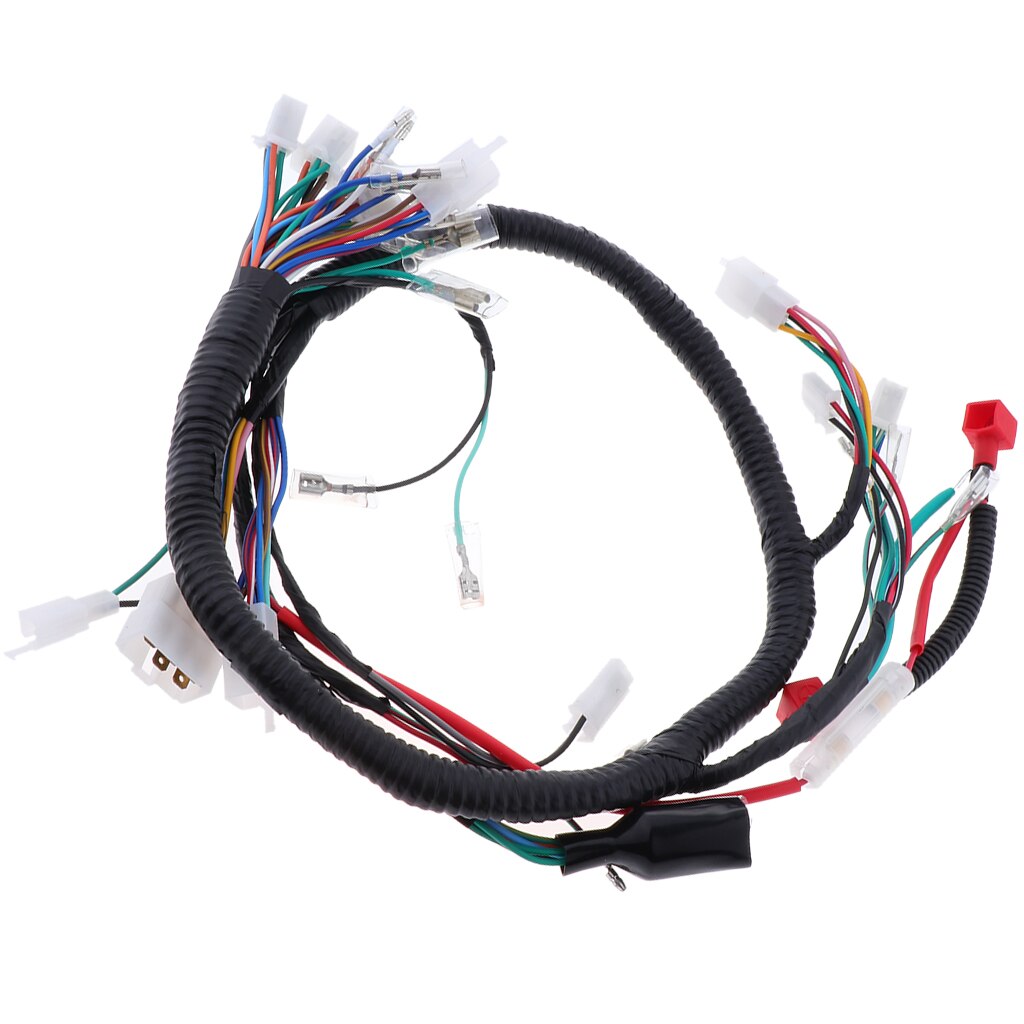 Motorcycle Cable Wiring Harness Full Vehicle Line Assembly For ATV Quad Scooter Electrics Wire Lgnition Line Moto Accessories