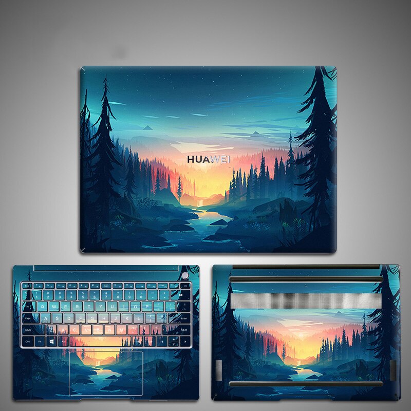 Laptop Decal Skins for fundas HUAWEI MateBook 14 Ryzen KLVL-WFH9 Version Vinyl Sticker Laptop Protective Film: BY-669