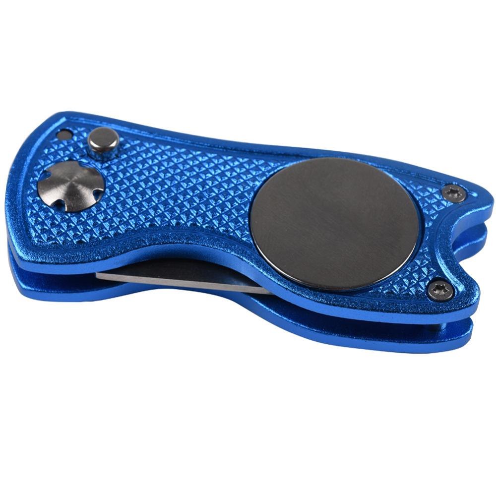 1Pc Mini Foldable Golf Divot Tool with Golf Ball Tool Marker Pitch Cleaner Golf Pitchfork Golf Accessories Putting Green Fork