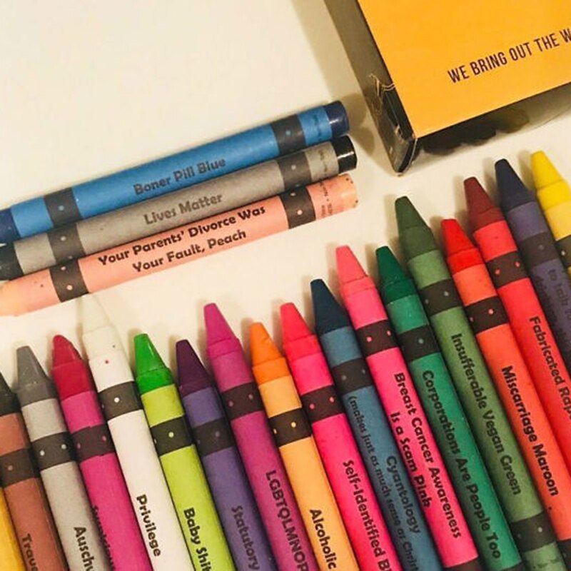 24 Count Non Toxic Crayons Easy to Hold Color Pen Safe for Children Kids Boy Girl Paint By Number Pens & Brushes TB