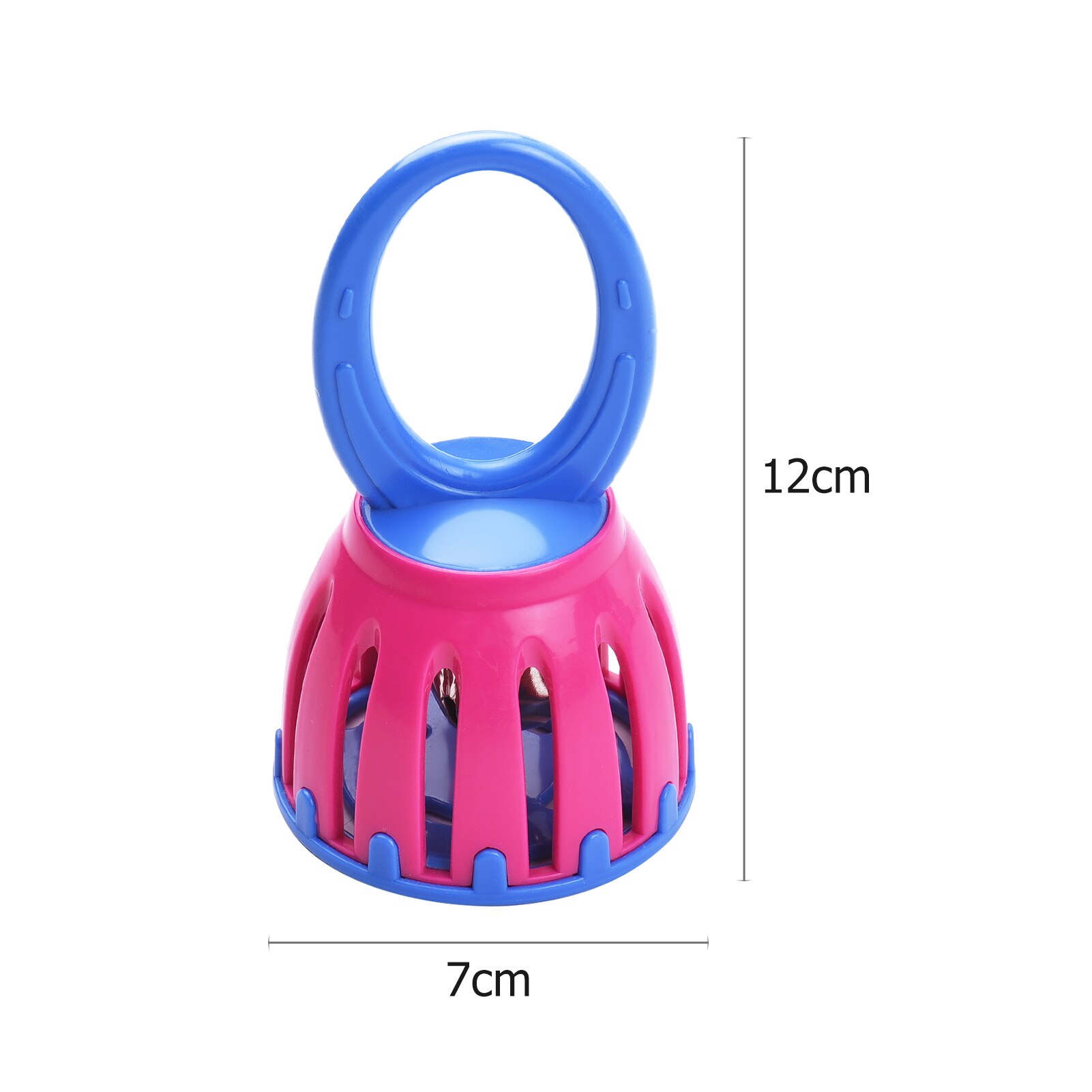 Muslady 5 Inch Cage Bell Mini Handheld Bell Early Educational Musical Percussion Instrument