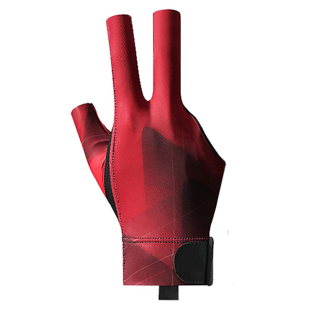 Guantes de billar profesionales de 3 dedos, accesorios universales ligeros y antideslizantes para mano derecha: Verde