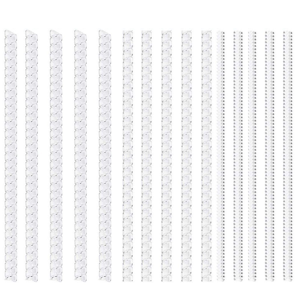 15Pcs Ring Size Adjuster with 3 Sizes Clear Ring Sizer Resizer Fit for Loose Rings Guard Tightener Reducer Resizing Tools