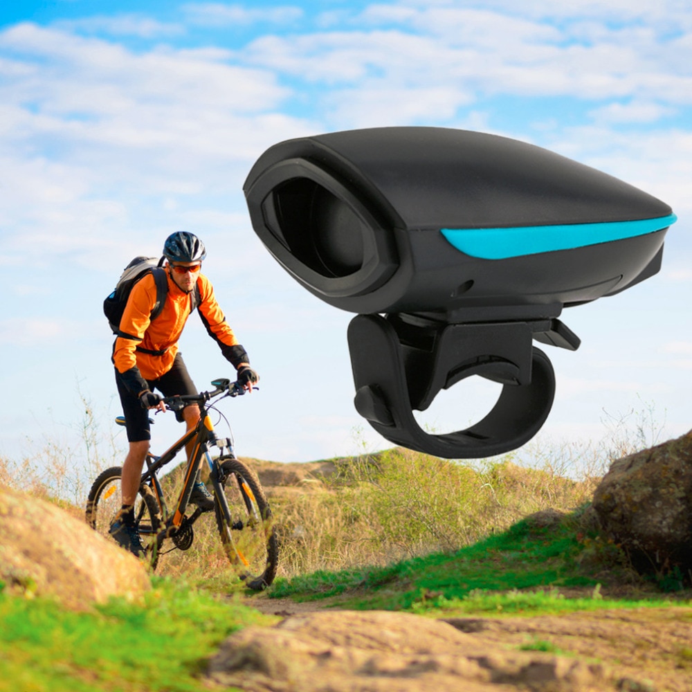 TSAI 140 db Bicycle Bell Waterproof Cycling Electric Horn Safety Bike Alarm Bell Sound Handlebar Ring Strong Loud Cycle Speaker