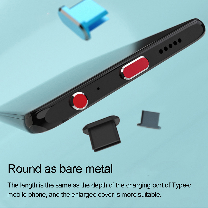 Protector de teléfono Usb c, enchufe antipolvo para Usb, cubierta antipolvo, accesorios para teléfono celular, tapa antipolvo tipo c, conector para auriculares
