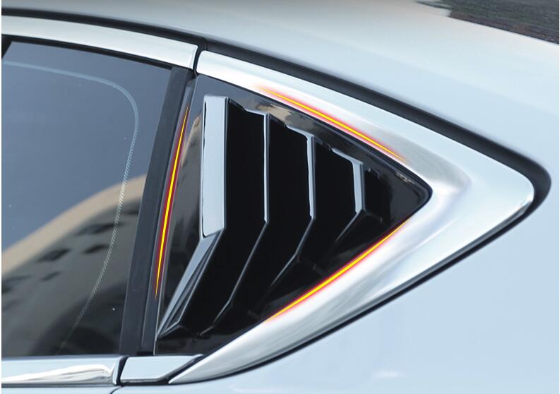 For opel Insignia Sedan ABS Rear Door Window shades Louver Frame Window Sill Molding Cover Sticker Trim