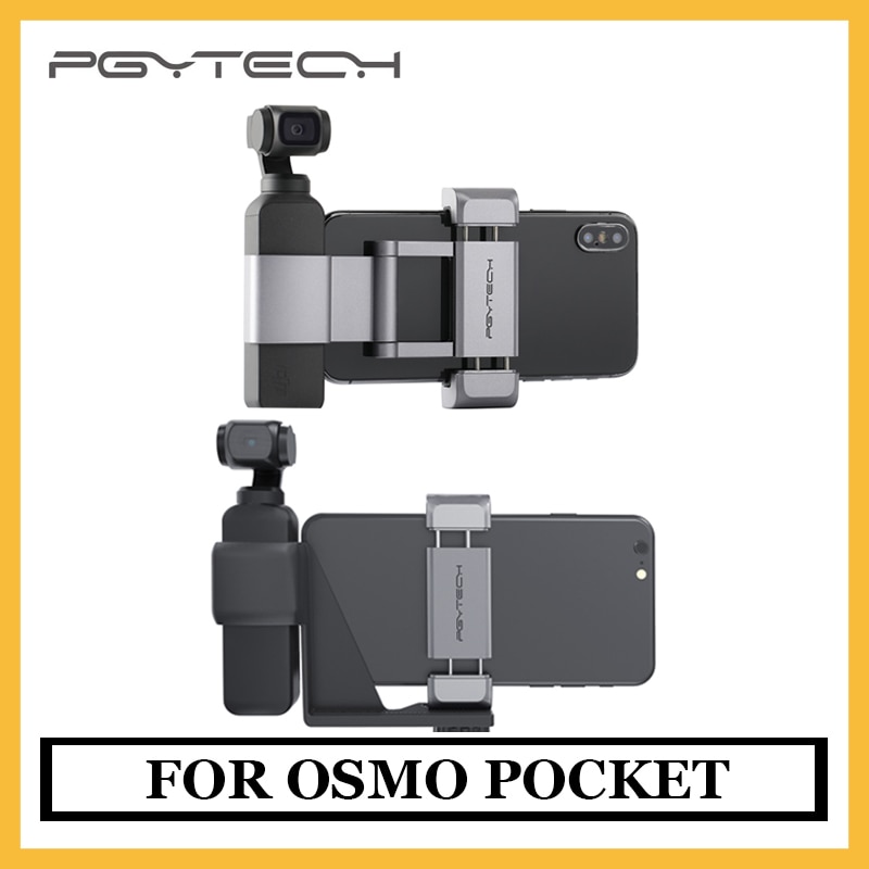 Pgytech dji osmo lomme foldbar telefonholder osmo lomme beslag sæt til dji osmo lomme tilbehør original på lager