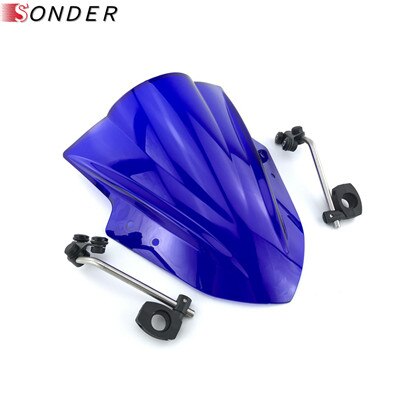 Motorcycle Motorbike Windshield WindScreen For Benelli BJ600 BN600i TNT600 BJ300 BJ250 BN BJ TNT 250 251 300 302 600: Blue