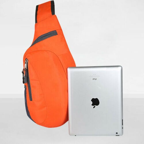 Nova Unisex Sólida Sling Saco Corpo Cruz Ombro Desporto Ao Ar Livre Peito Cintura Packs Caminhadas Viagem de Acampamento