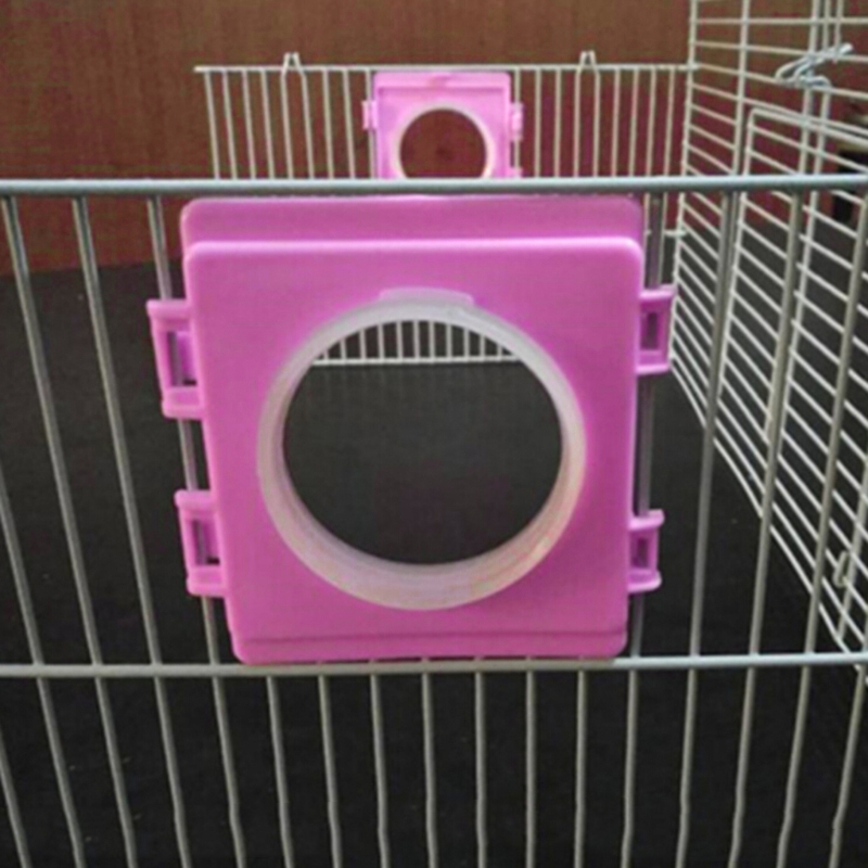 Kleine Hamster Kooi Fittings Externe Pijp Mond Baffle Hamsters Speelgoed Kooien Tunnel Poort Buiten Plaat