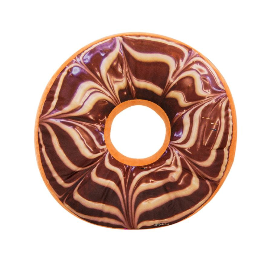 Ouneed doux beignet aliments housse de coussin jouets drôle dessin animé doux chocolats bricolage taie d'oreiller et chaise dos coussin