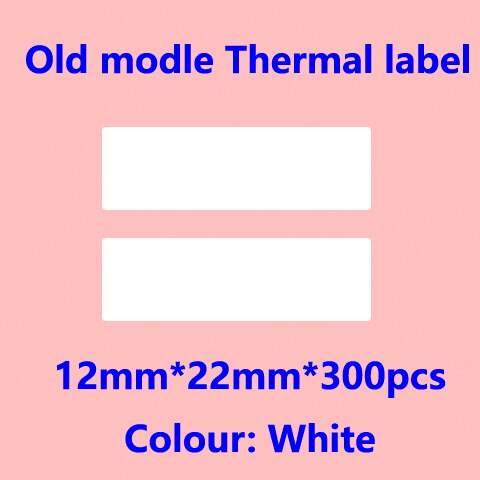D30 Thermal Label printer Paper Phom Mini Supermarket Price sticker Paper Waterproof Anti-Oil Pure Color Scratch-Resistant: 12X22 white