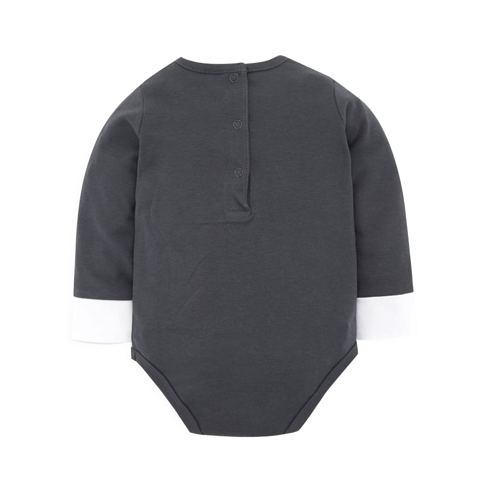 Kavkas Baby Bodysuits Spring Autumn Season Newborn Baby Clothing Gentleman Tie Baby Boy One Piece Jumpsuits Roupa De Clothes