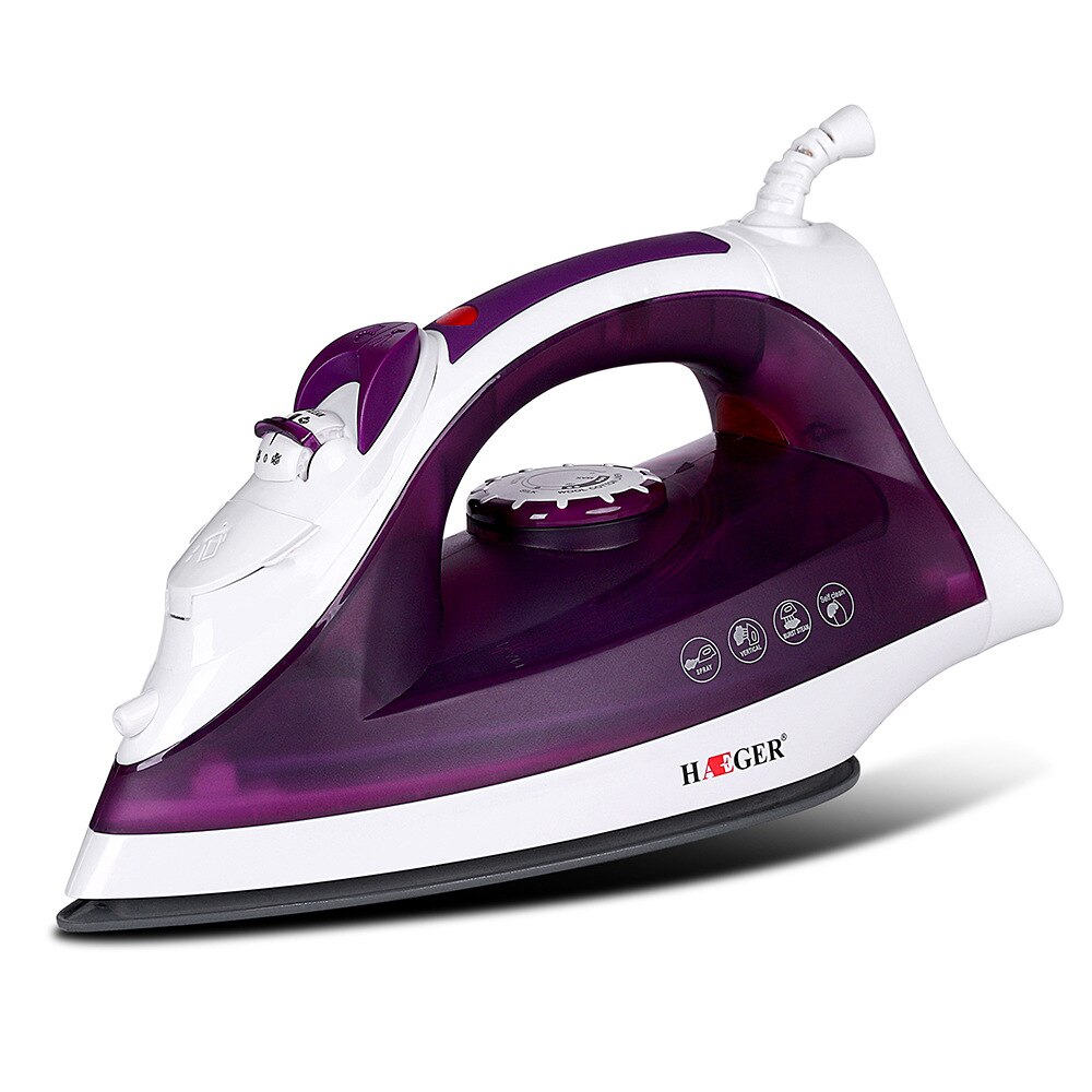 High Power Stoomstrijkijzer Draagbare Mini Ijzer Multifunctionele Thuis Handheld Automatische Power-Off Schoon Verstelbare Elektrische Strijkijzers 2600W: Paars / UK