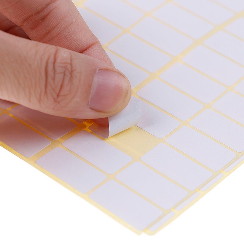 15sheets A Lot 10x20mm Blank White Sticker Labels Small Paper Adhesive Label Stickers Writable Note Sticker Tag Crafts