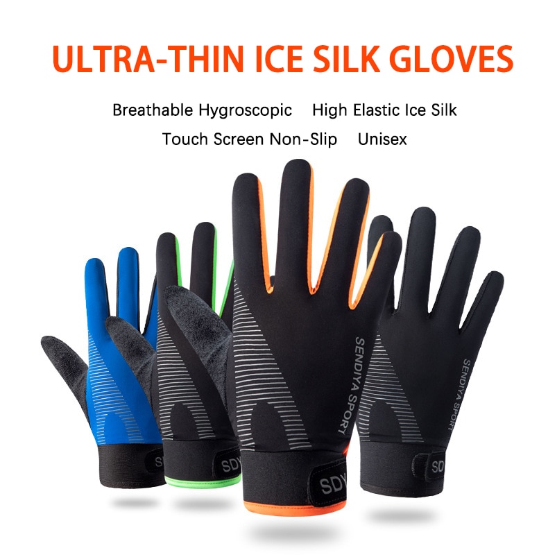 Sous Gants Femme Gants Protection Solaire UPF 50+ Femme - Soie Glacée écran Tactile Antidérapant Protection Mains Soleil