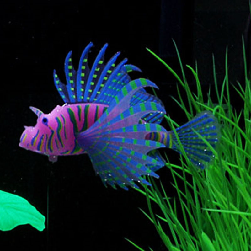 1pc glow in dark kunstmatige aquarium koraalduivel ornament aquarium aquarium decoratie kwallen huisdier decoratie voor: S maatb