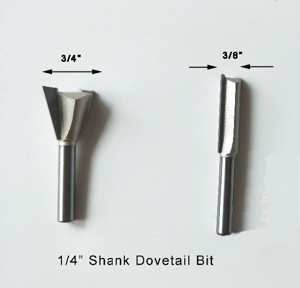 12&quot; 15&quot; 16&quot; Dovetail Template Router Template Kit Template Drawing Kit: 2 Pcs Router Bits