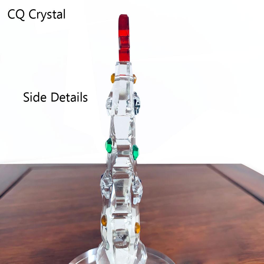 CRYSTAL CHRISTMAS TREE MINIATURE FIGURINES GLASS CHRISTMAS TREE ORNAMENTS CHRISTMAS CRYSTAL CRAFTS HOME DECORATION